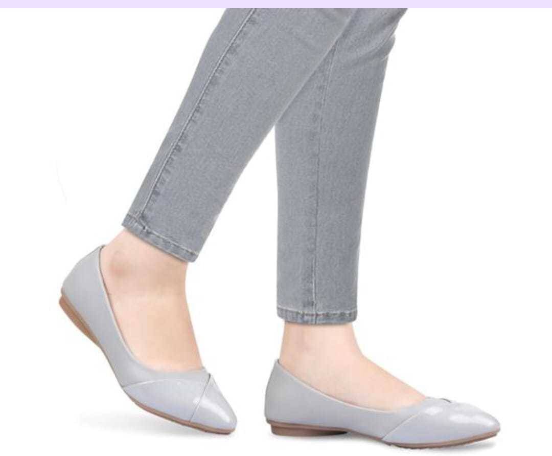     			Moonwalk Grey Melange Women's Flats