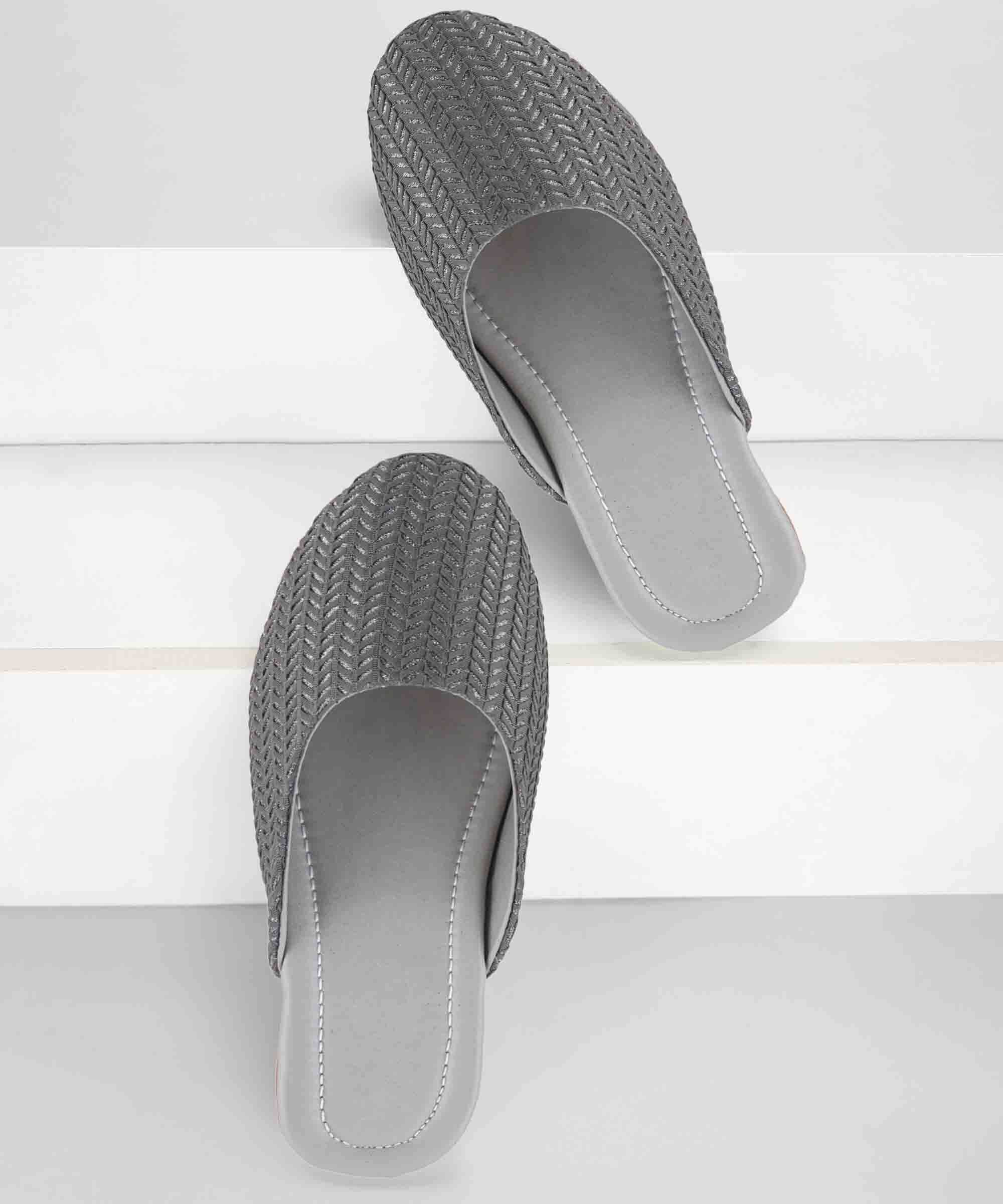     			Moonwalk Grey Melange Women's Flats