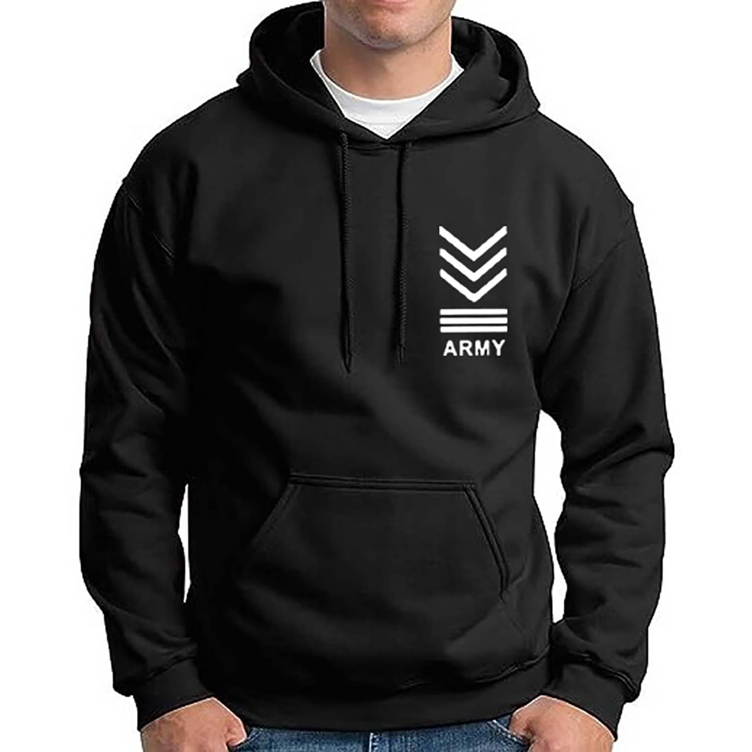     			code yellow Fleece Hooded Men's Sweatshirt - Black ( Pack of 1 )