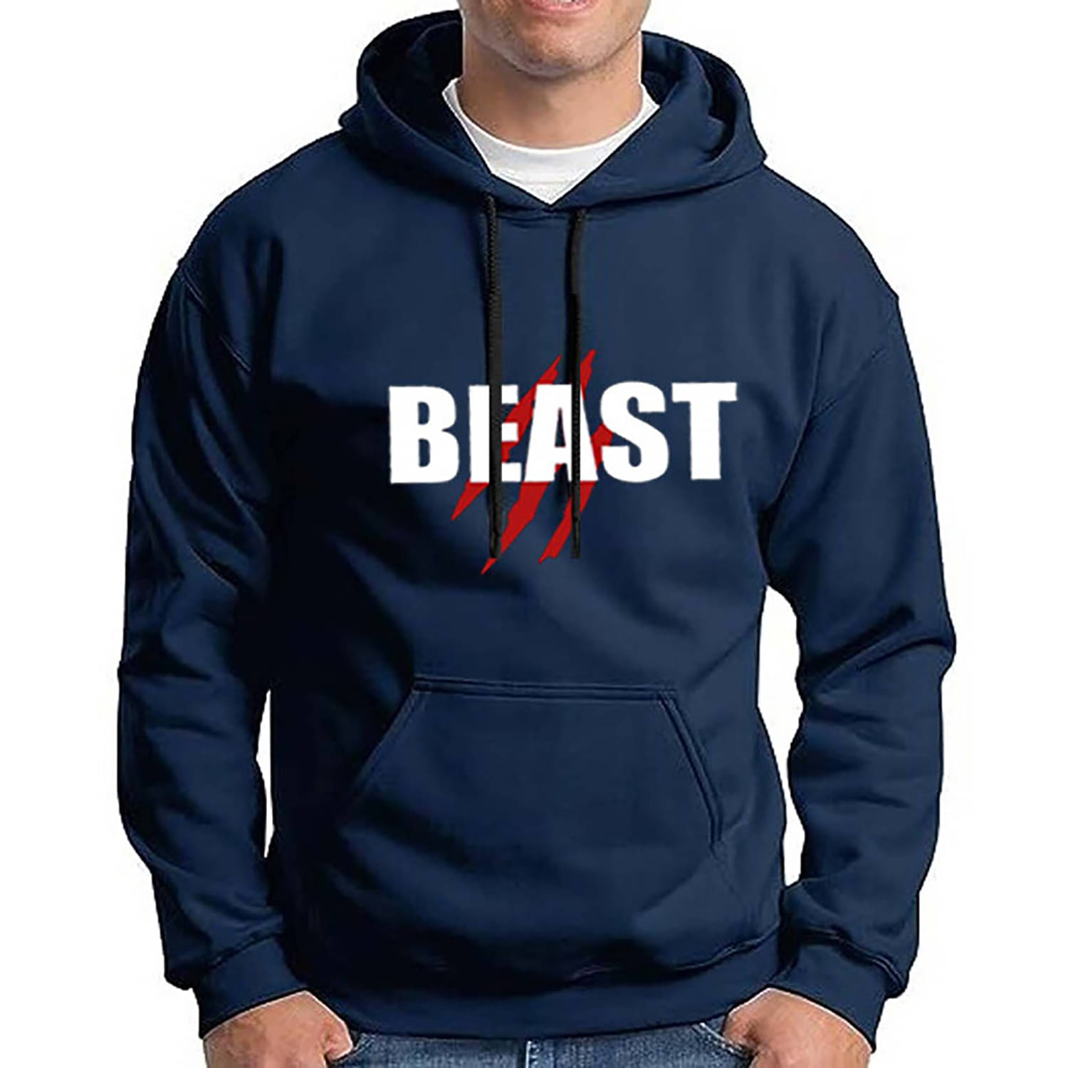 code yellow Fleece Hooded Men's Sweatshirt - Blue ( Pack of 1 )     			code yellow Fleece Hooded Men's Sweatshirt - Blue ( Pack of 1 )