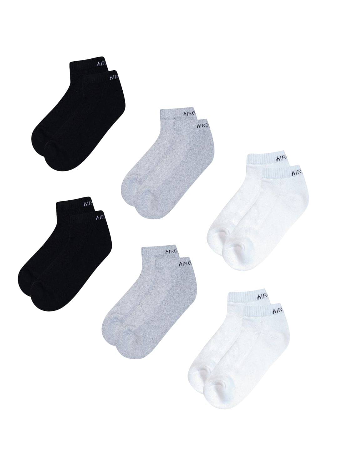 AIR GARB Pack of 6 Men's Cotton Low Ankle Socks ( Multicolor )     			AIR GARB Pack of 6 Men's Cotton Low Ankle Socks ( Multicolor )