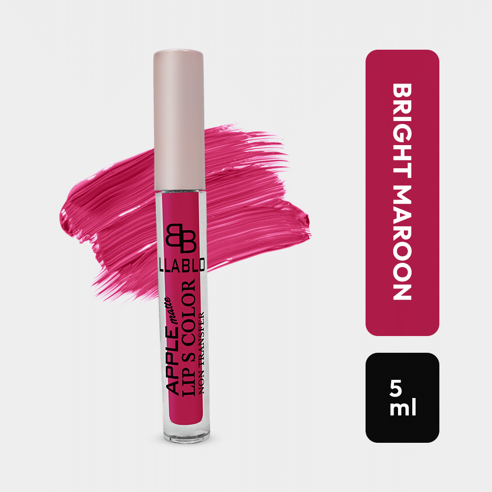BELLABLOOM Bright Maroon Liquid Matte Lipstick, Intense Matte Finish, Smudge Proof & Creamy Texture, 5ml (Pack of 1) BELLABLOOM Bright Maroon Liquid Matte Lipstick, Intense Matte Finish, Smudge Proof & Creamy Texture, 5ml (Pack of 1)