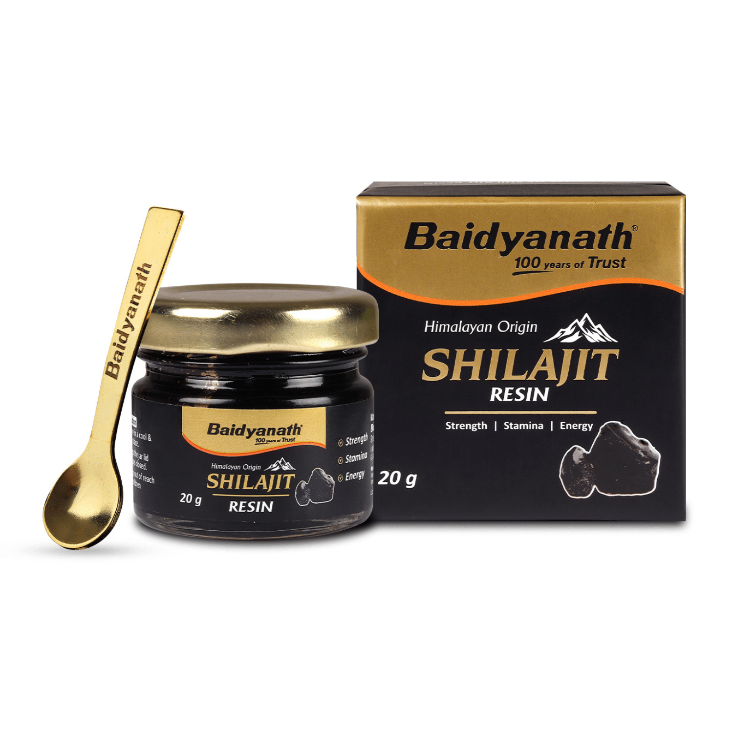 Baidyanath Himalayan Shilajit Resin 20g | Rich in Fulvic Acid | For Strength, Power & Stamina Baidyanath Himalayan Shilajit Resin 20g | Rich in Fulvic Acid | For Strength, Power & Stamina