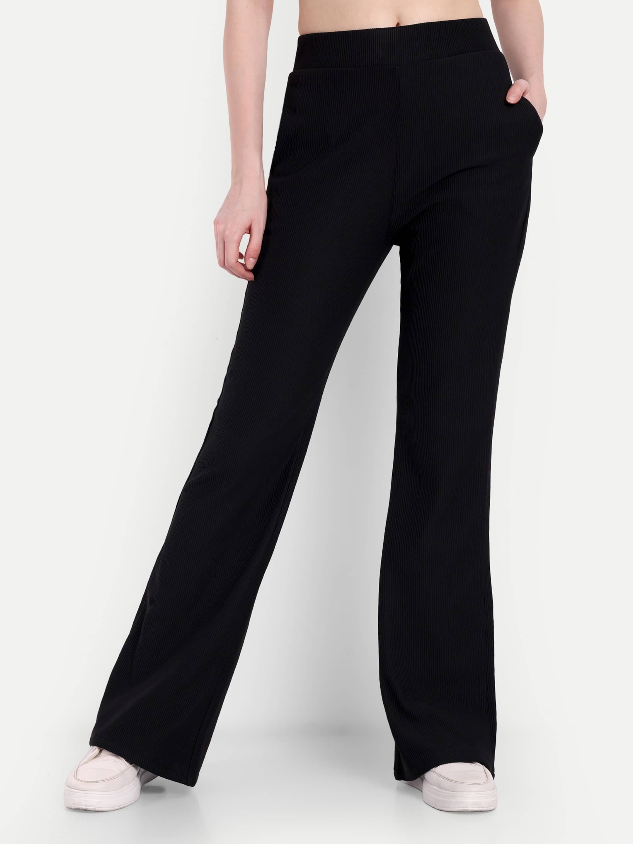 Broadstar Pack of 1 Corduroy Bootcut Women's Bootcut Pants ( Black ) - Trousers | Buy online on ZillyBuy
