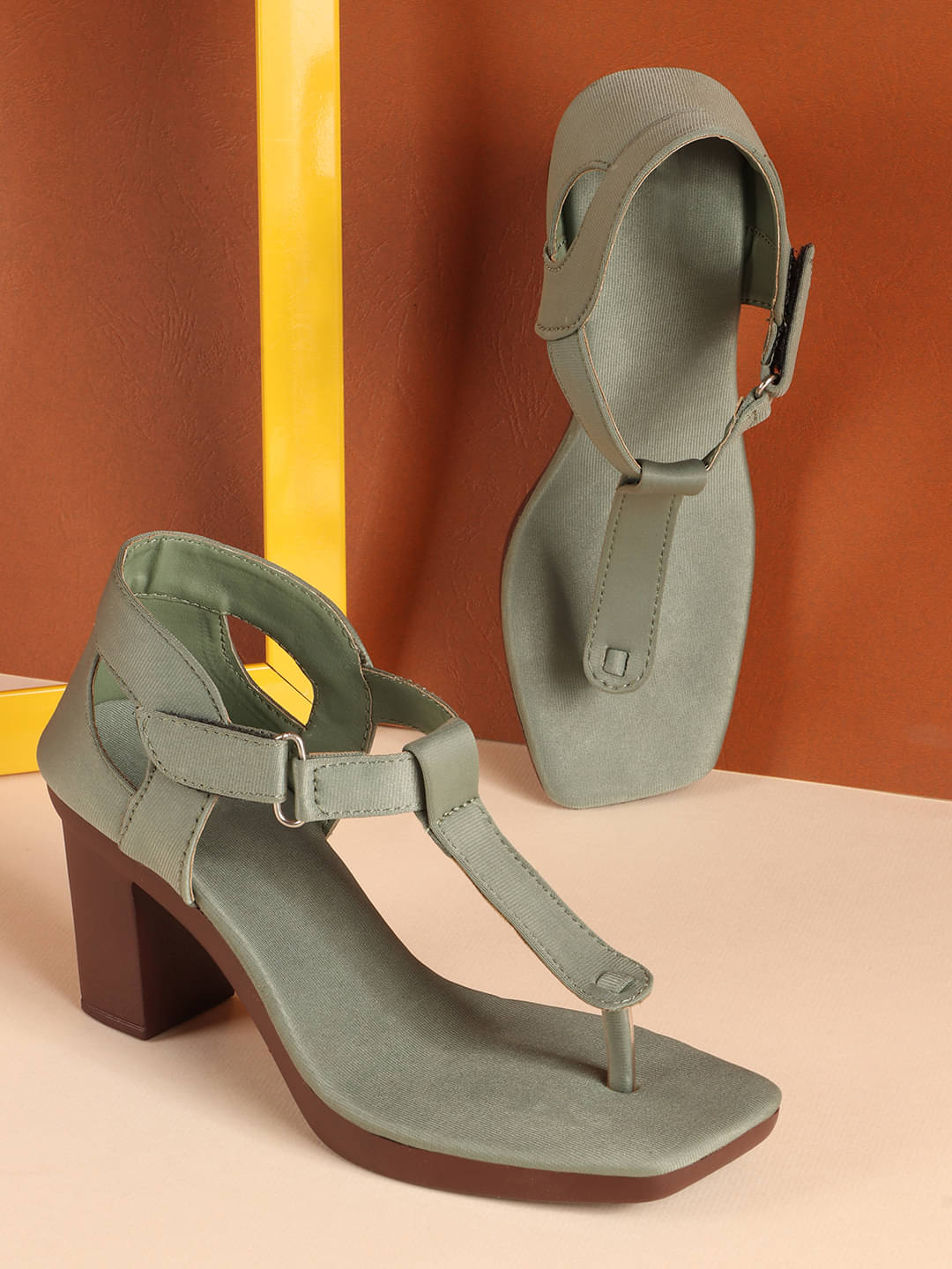 Carrito Green Women's Sandal Heels Carrito Green Women's Sandal Heels