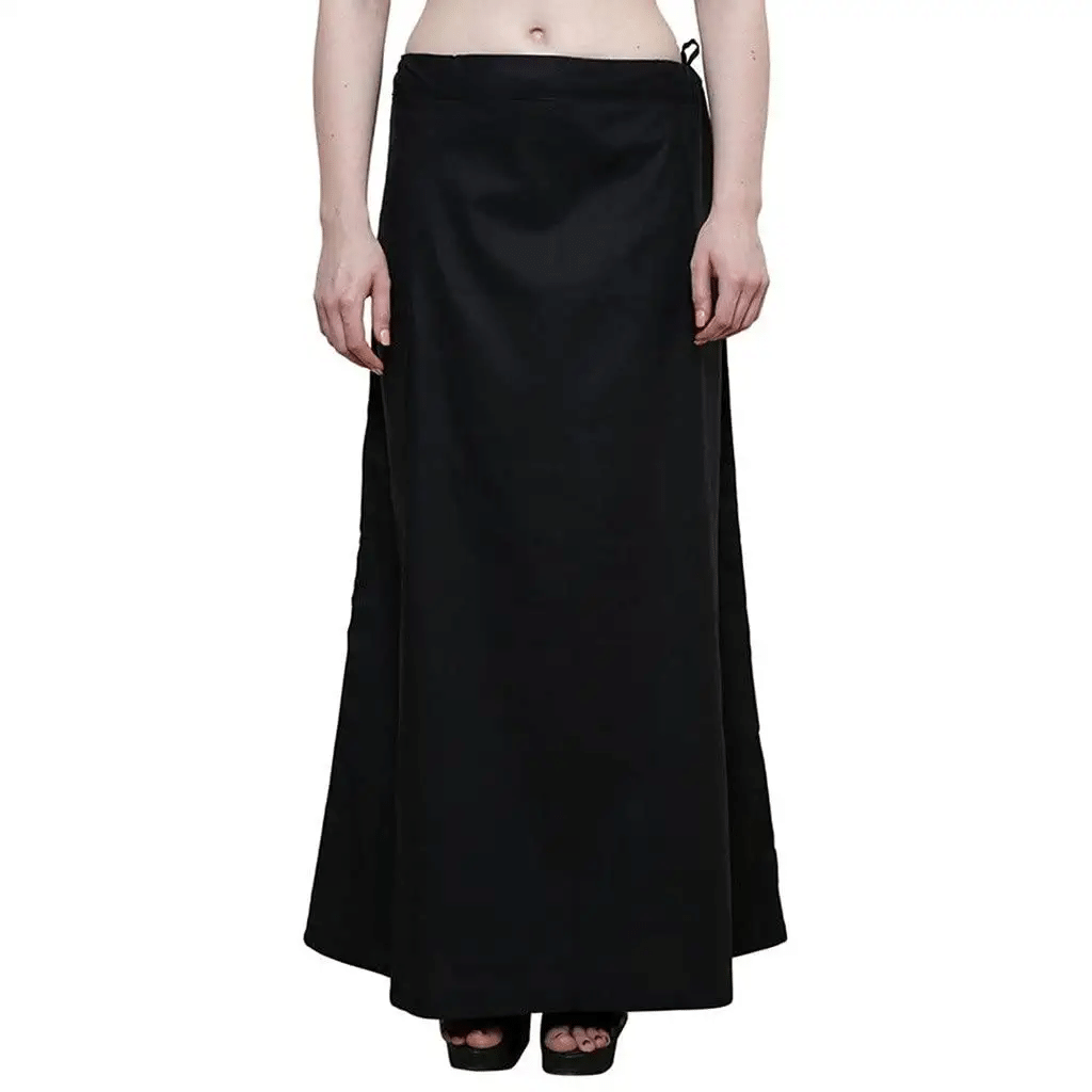     			D1 DIFFERENT ONE Black Cotton Petticoat - Single