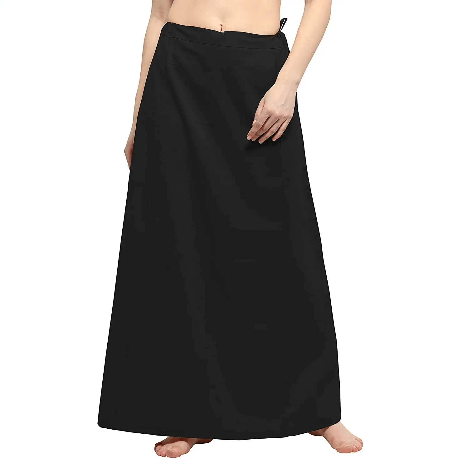     			D1 DIFFERENT ONE Black Cotton Petticoat - Single
