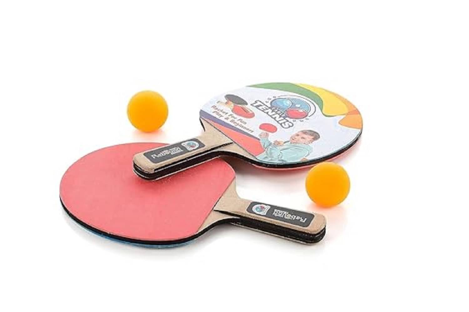     			DENFE Table Tennis Trainer Rebound Rackets and Balls Base Training Practice Set