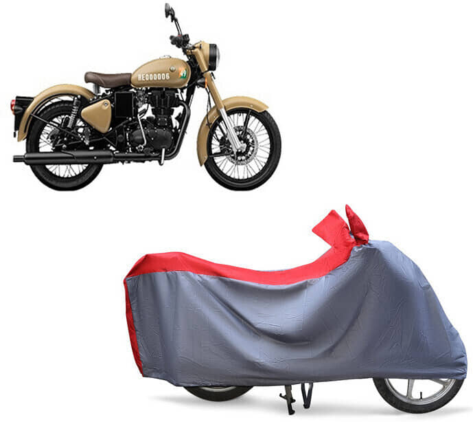 EGAL Bike Body Cover for Royal Enfield 113_ Classic 350 Signalsv ( Pack of 1 ) , Red