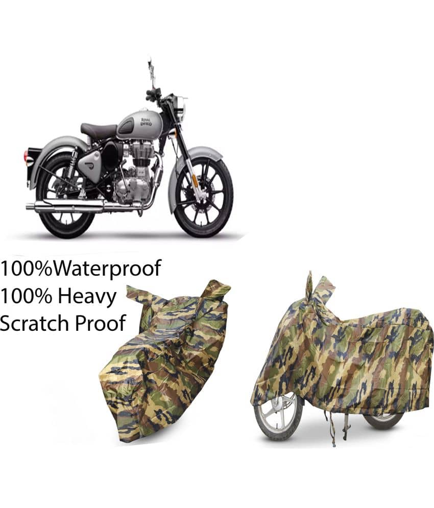 EGAL Bike Body Cover for Royal Enfield Royal Enfield Bullet 350 New BS6 ( Pack of 1 ) , Green