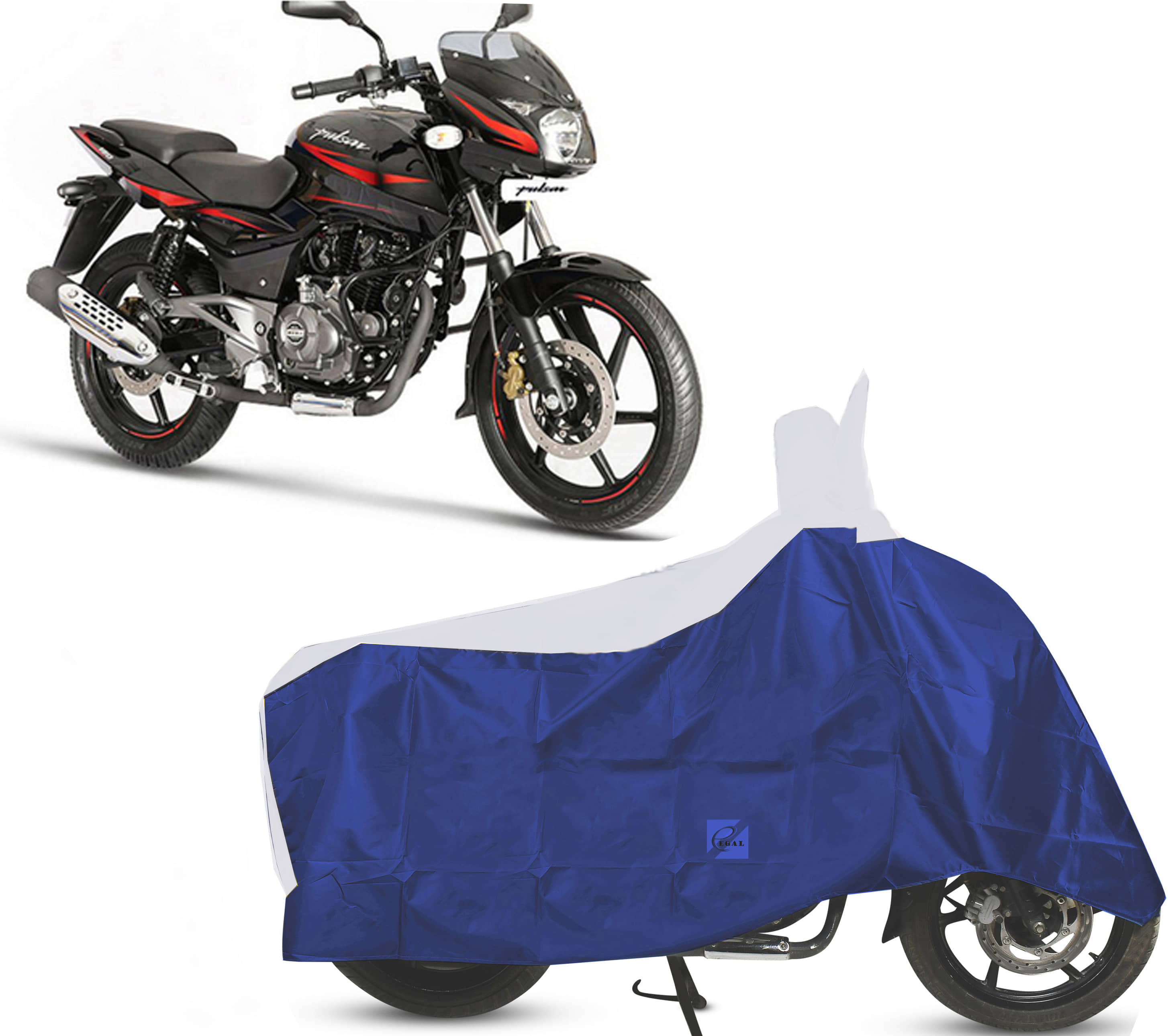 EGAL Bike Body Cover for Bajaj Pulsar 180 BS6 ( Pack of 1 ) , White