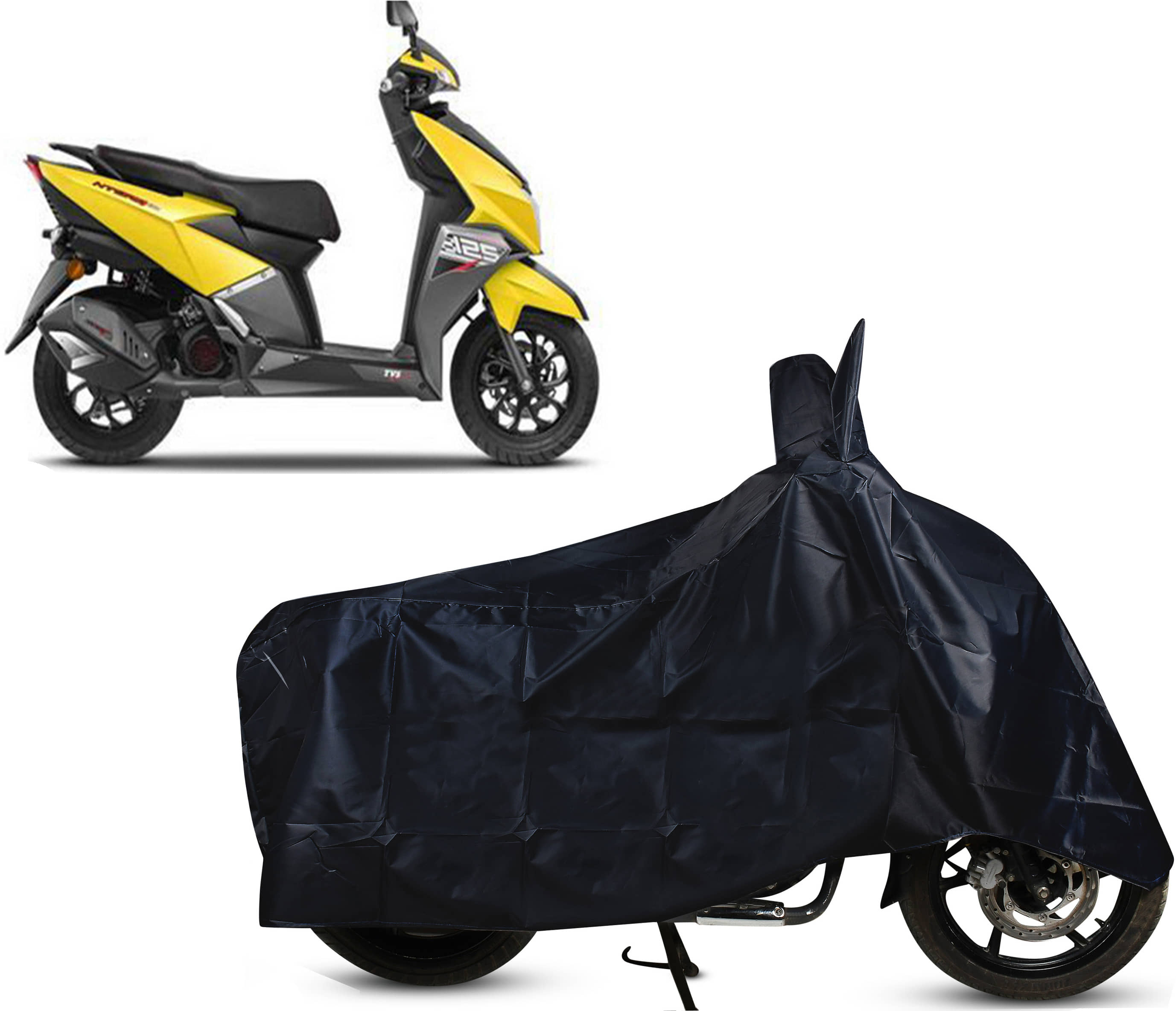 EGAL Bike Body Cover for TVS Ntorq 125 ( Pack of 1 ) , Black
