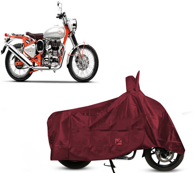 EGAL Bike Body Cover for Royal Enfield Bullet Trials 350 BS6 ( Pack of 1 ) , Maroon