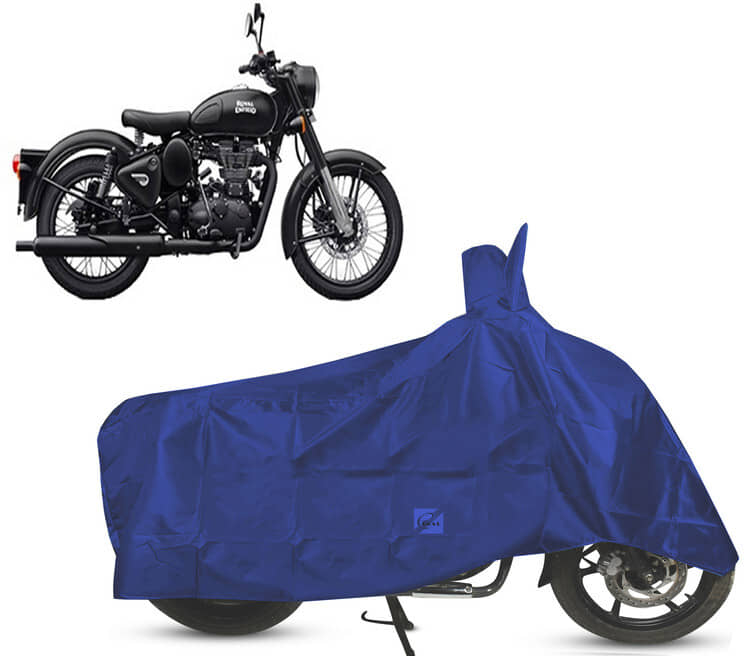 EGAL Bike Body Cover for Royal Enfield Classic Stealth Black BS6 ( Pack of 1 ) , Blue