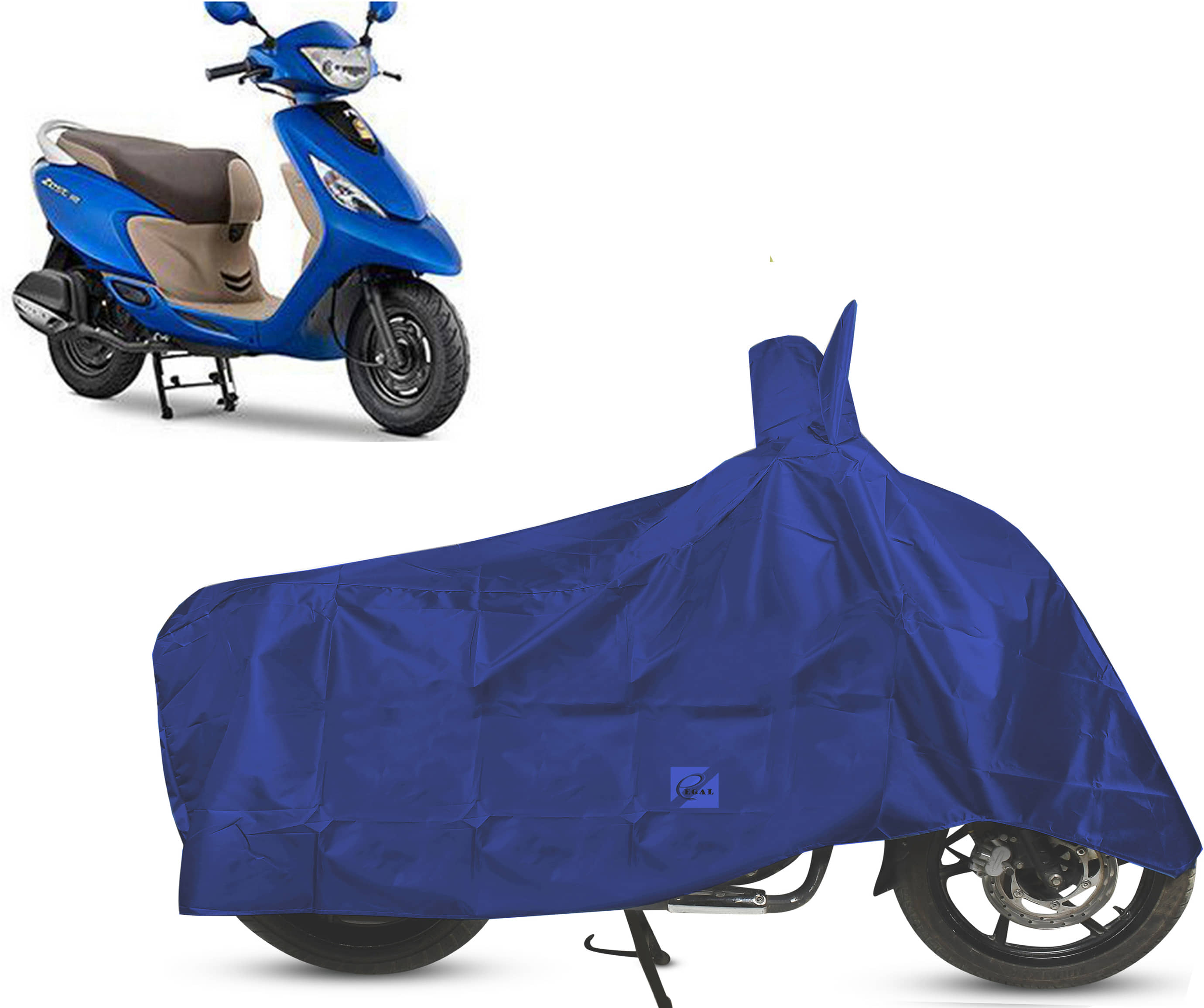 EGAL Bike Body Cover for TVS TVS Scooty Zest ( Pack of 1 ) , Blue