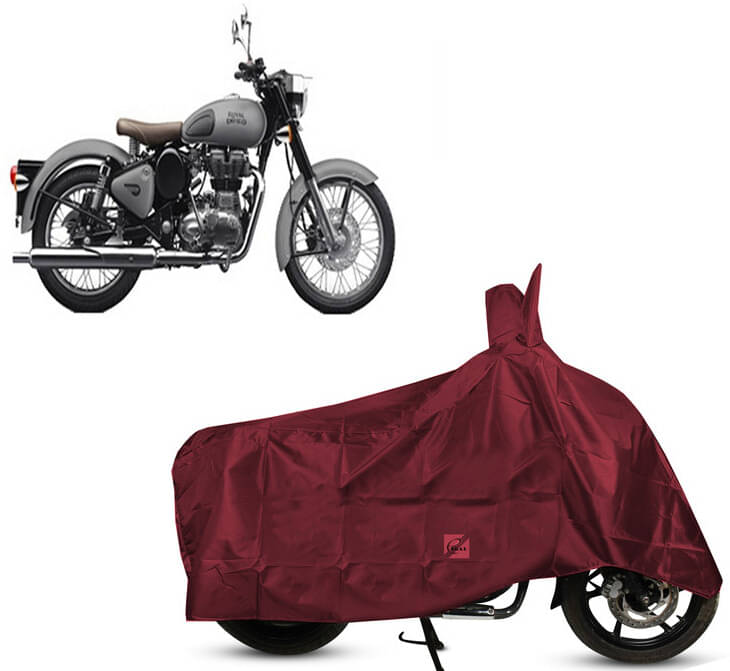 EGAL Bike Body Cover for Royal Enfield Classic Gunmetal ( Pack of 1 ) , Maroon EGAL Bike Body Cover for Royal Enfield Classic Gunmetal ( Pack of 1 ) , Maroon