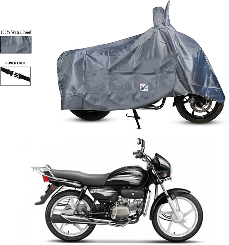 EGAL Bike Body Cover for Hero Splendor Plus i3s ( Pack of 1 ) , Grey