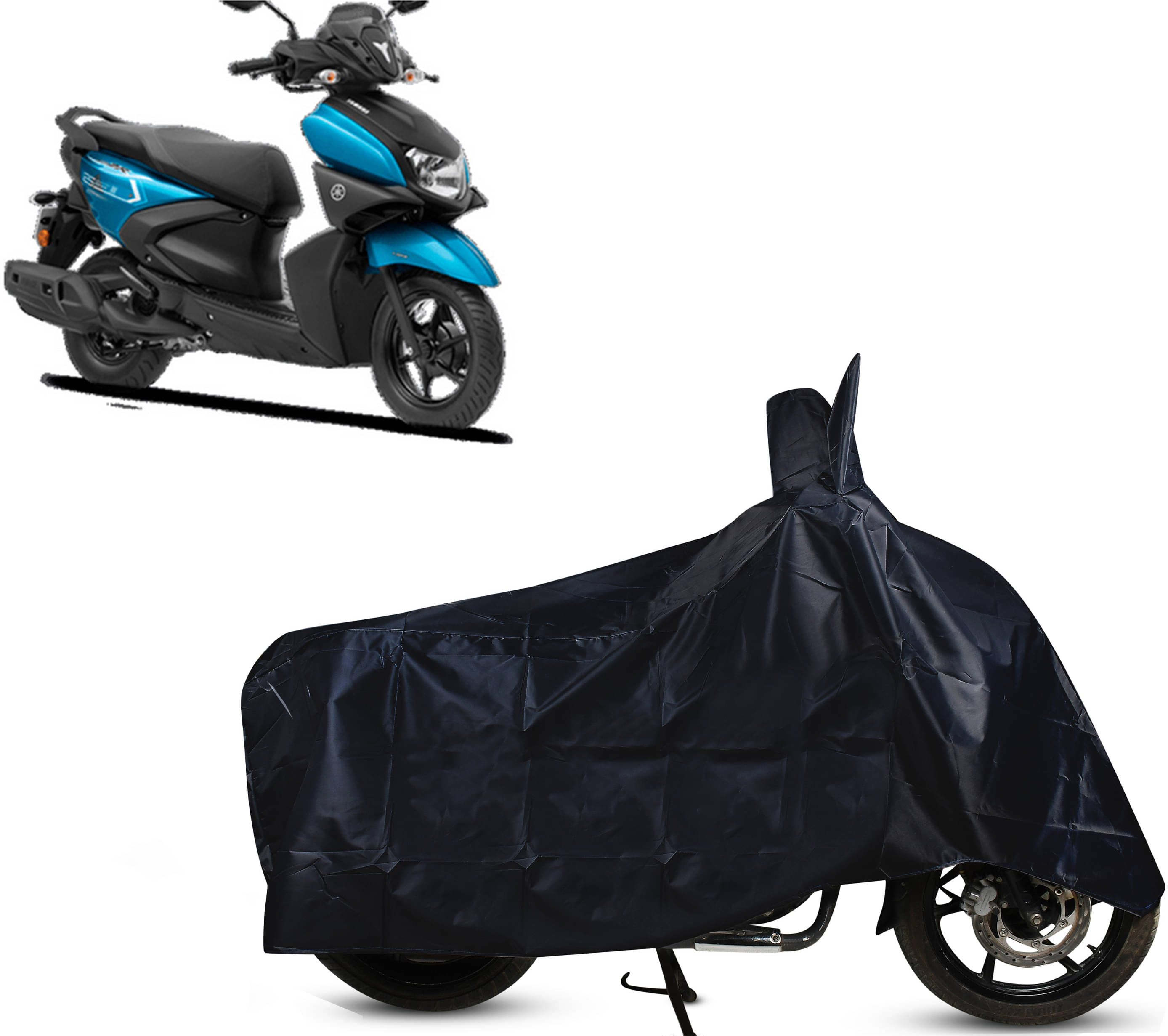     			EGAL Bike Body Cover for Yamaha Yamaha Ray-ZR 125FI BS6 ( Pack of 1 ) , Black