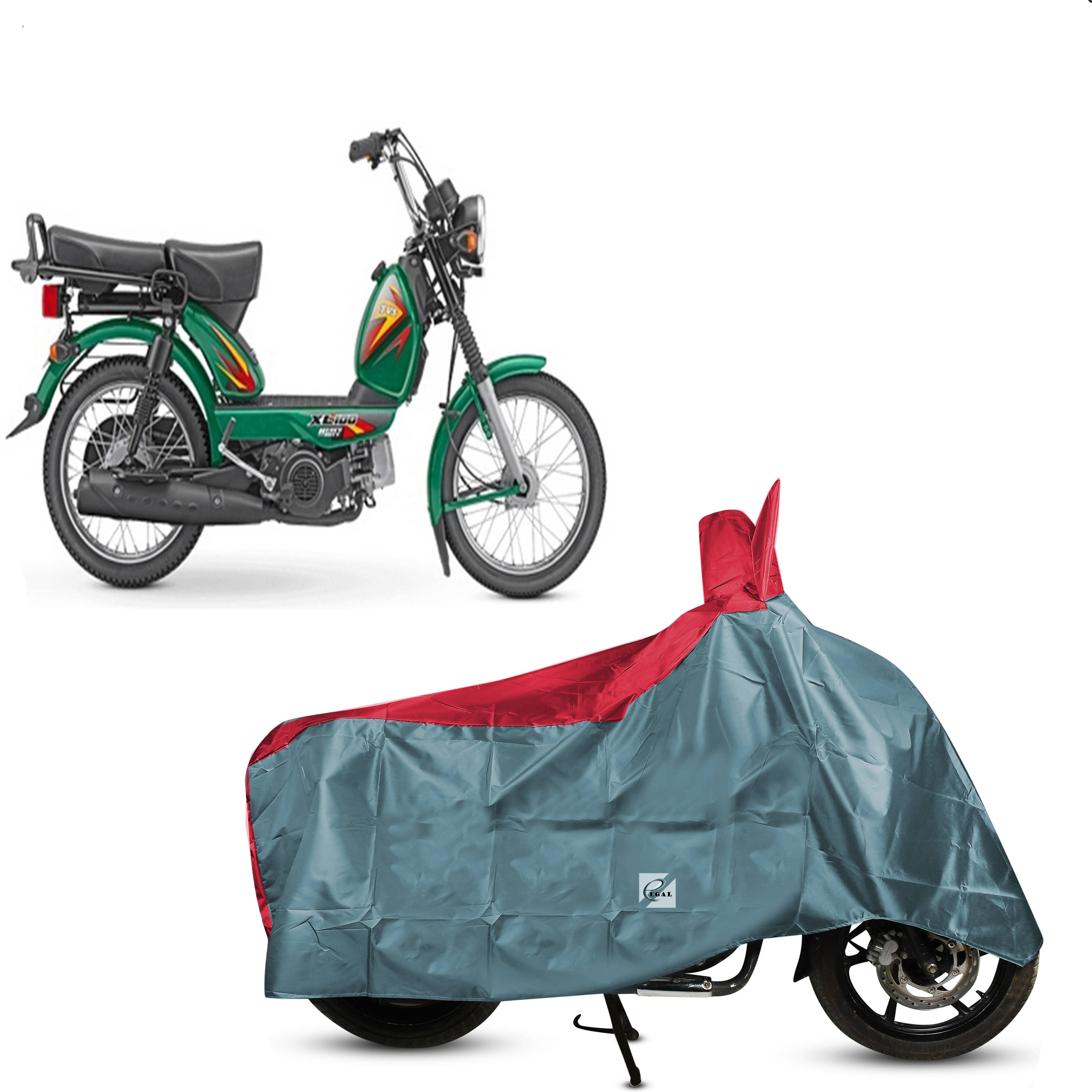 EGAL Bike Body Cover for TVS TVS XL 100 Heavy Duty ( Pack of 1 ) , Grey EGAL Bike Body Cover for TVS TVS XL 100 Heavy Duty ( Pack of 1 ) , Grey