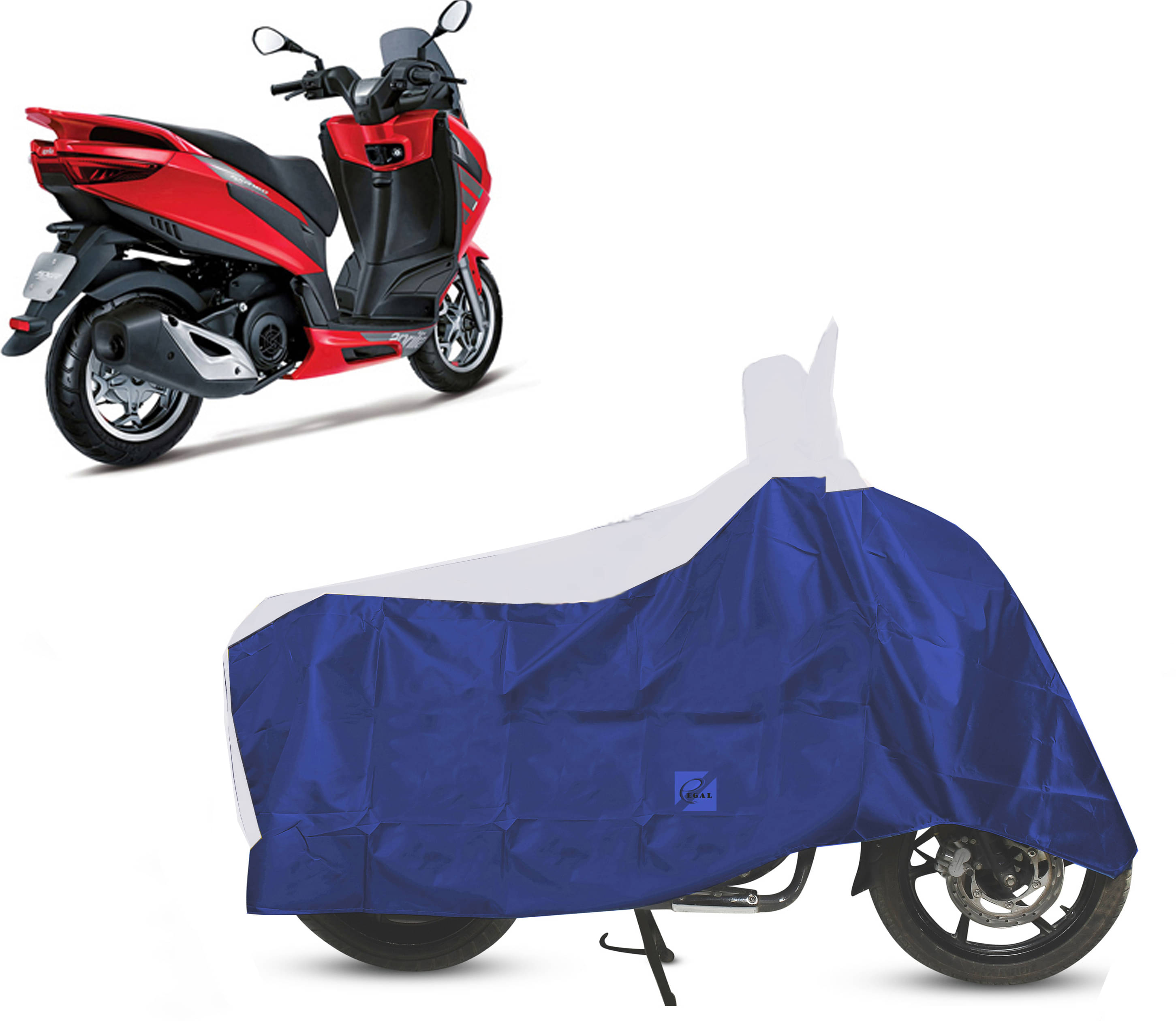 EGAL Bike Body Cover for Aprilia SXR 160 ( Pack of 1 ) , White EGAL Bike Body Cover for Aprilia SXR 160 ( Pack of 1 ) , White