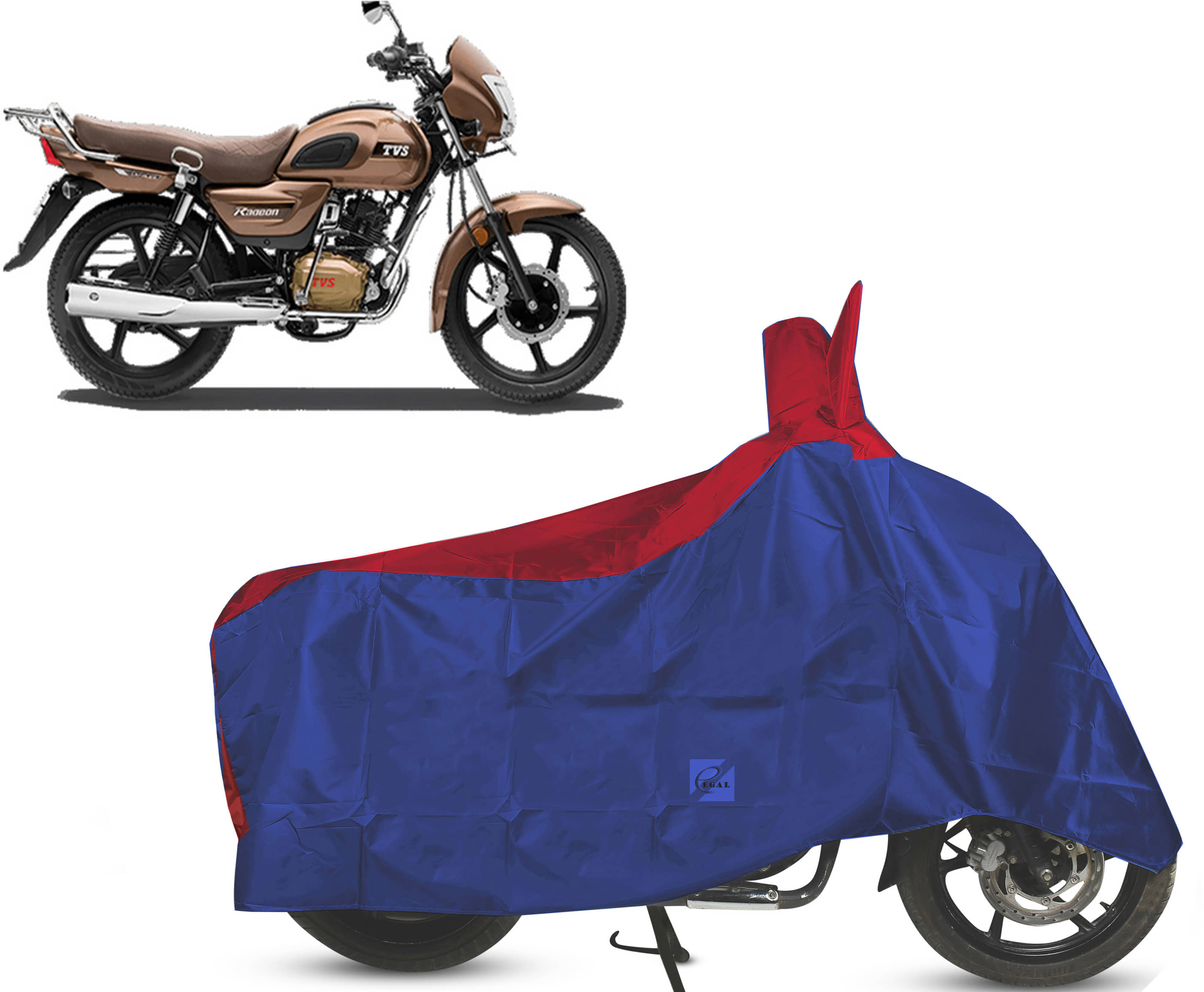 EGAL Bike Body Cover for TVS TVS Scooty Pep Plus BS6 ( Pack of 1 ) , Red