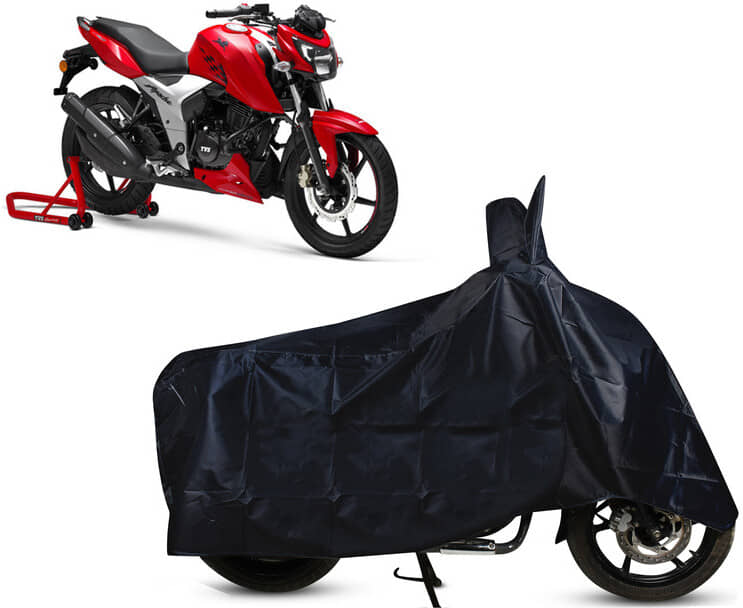 EGAL Bike Body Cover for TVS Apache 200 BS6 ( Pack of 1 ) , Black