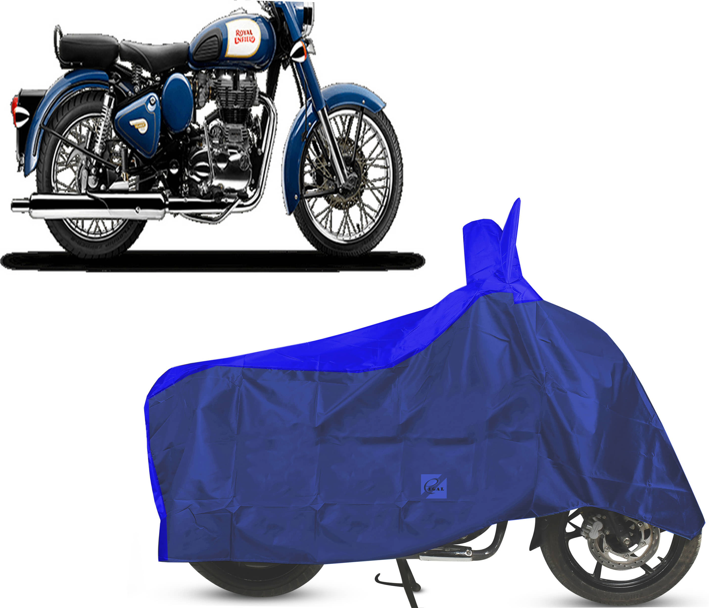 EGAL Bike Body Cover for Royal Enfield Royal Enfield Bullet 350 ( Pack of 1 ) , Blue