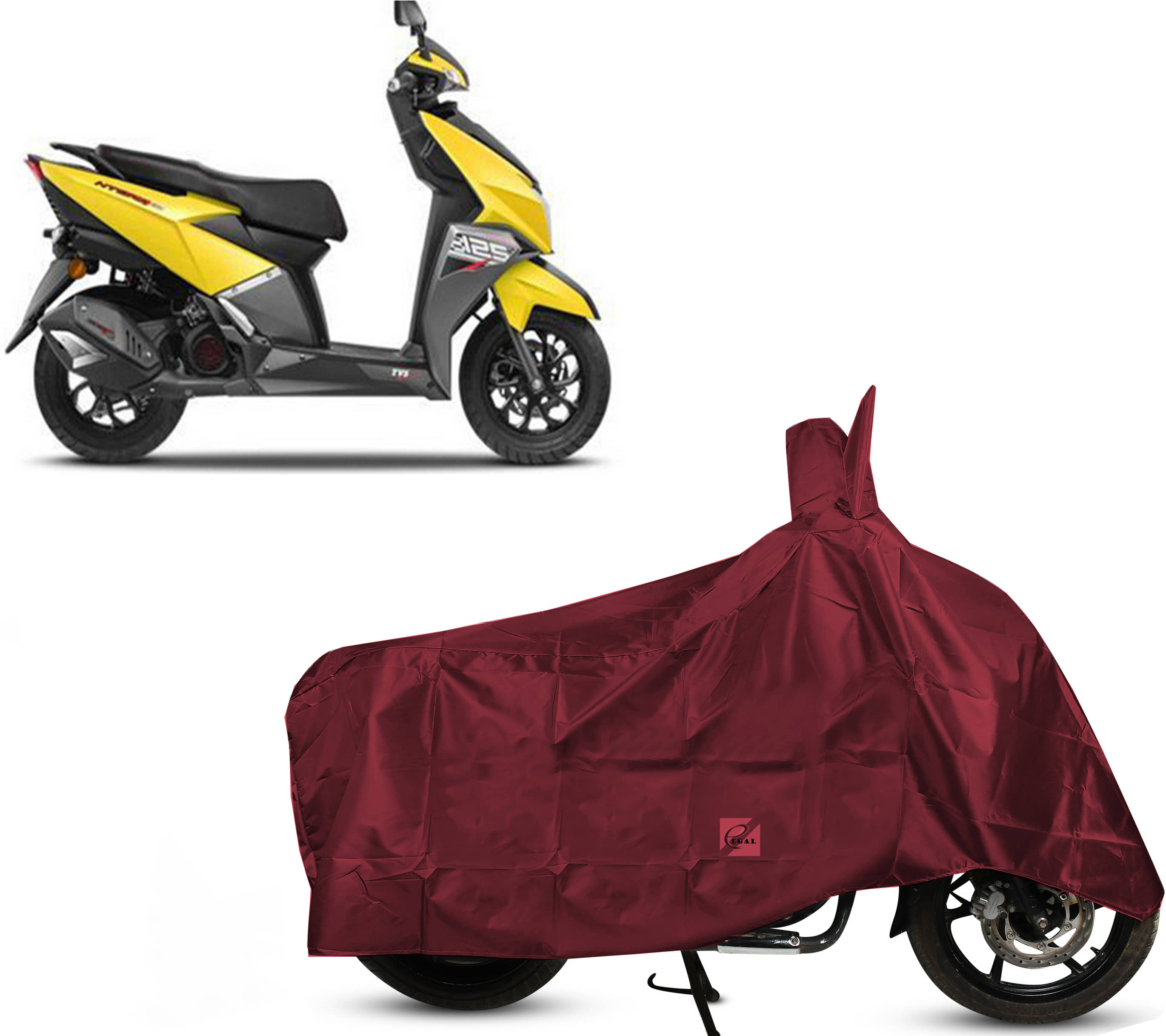 EGAL Bike Body Cover for TVS TVS Ntorq 125 ( Pack of 1 ) , Maroon