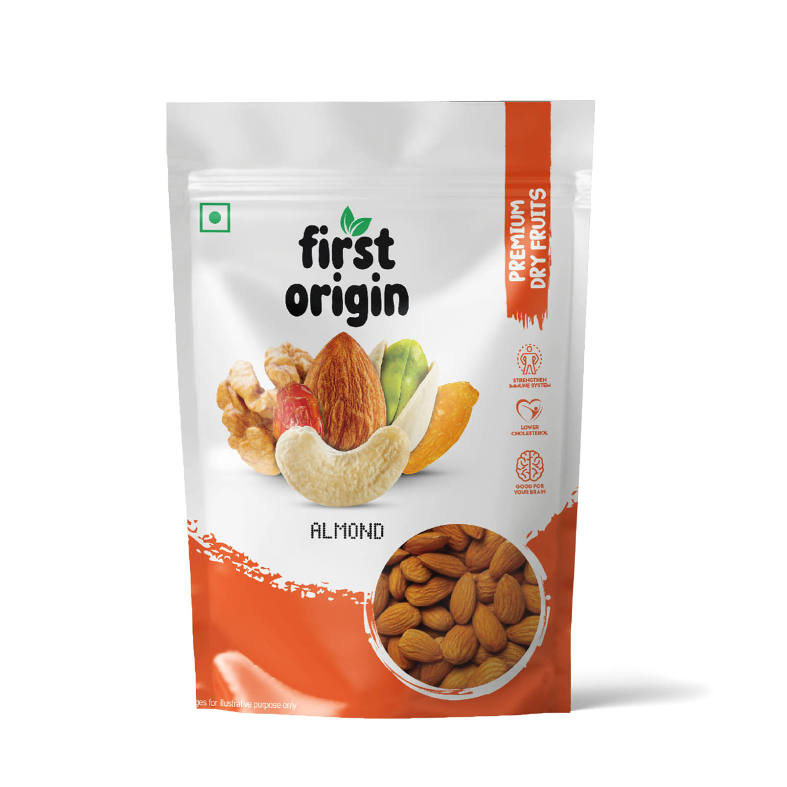 First Origin Almond (Badam) 250gm First Origin Almond (Badam) 250gm