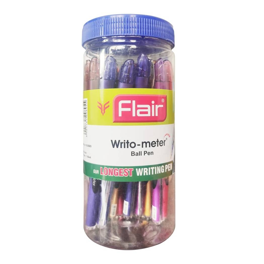 Flair Writometer Ball Pen 20Pcs Jar Assorted Flair Writometer Ball Pen 20Pcs Jar Assorted