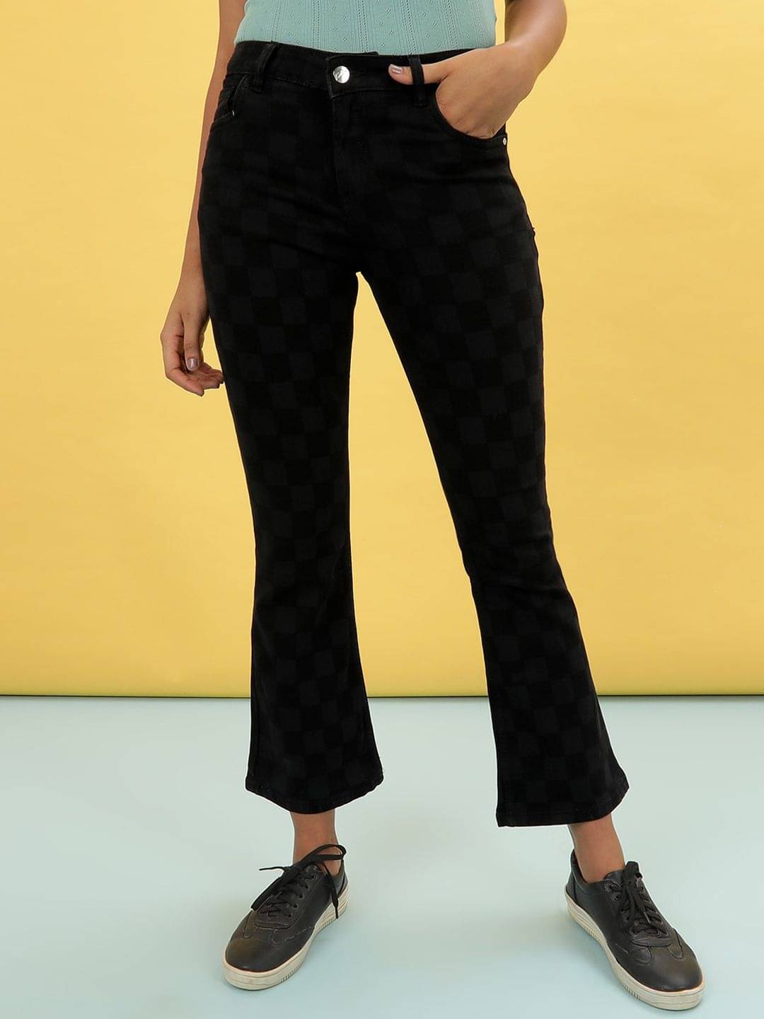     			Freehand - Black Cotton Blend Bootcut Women's Jeans ( Pack of 1 )