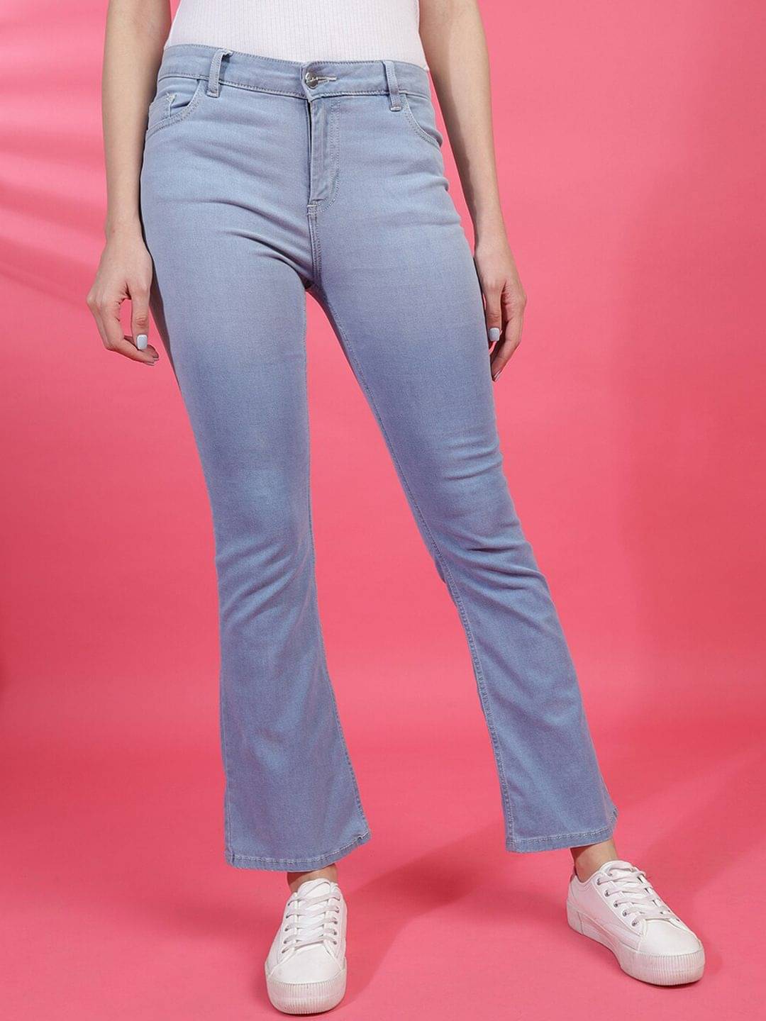     			Freehand - Blue Cotton Blend Bootcut Women's Jeans ( Pack of 1 )