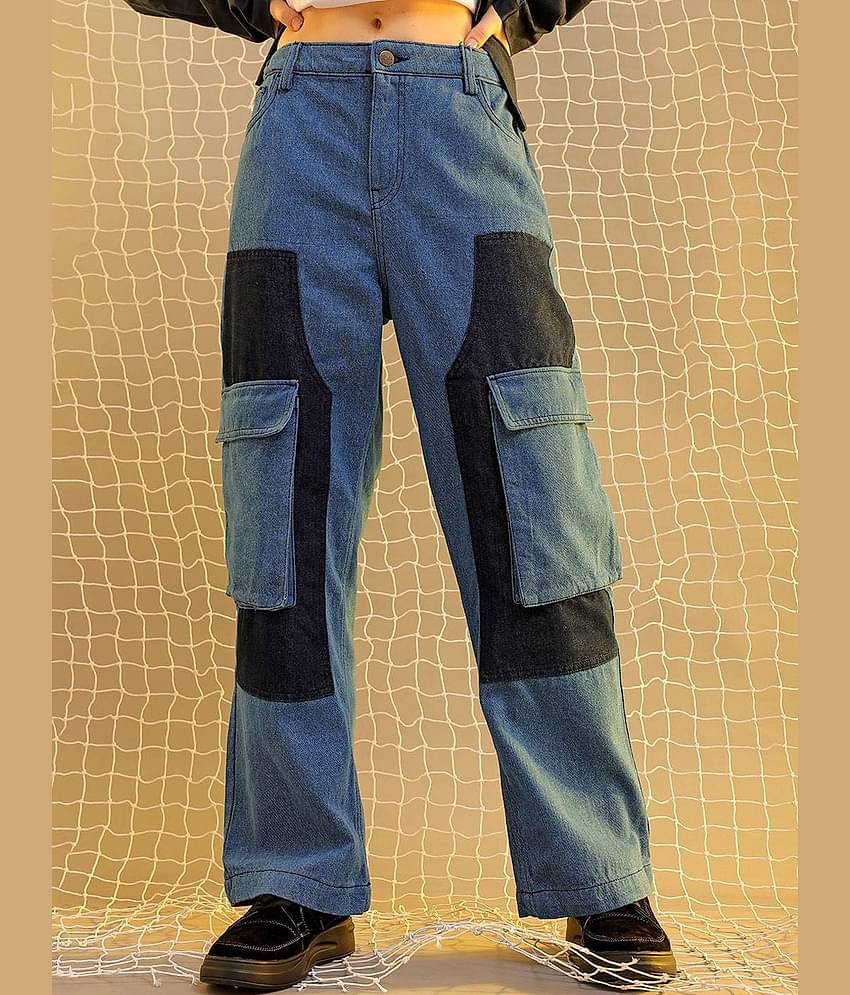 Freehand - Blue Cotton Blend Regular Fit Women's Jeans ( Pack of 1 )