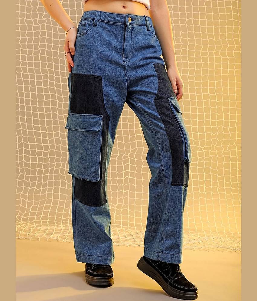 Freehand - Blue Cotton Blend Regular Fit Women's Jeans ( Pack of 1 )