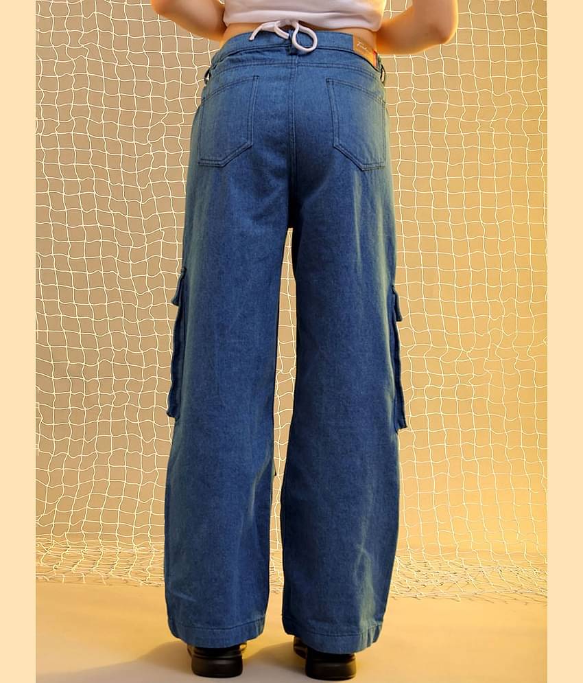 Freehand - Blue Cotton Blend Regular Fit Women's Jeans ( Pack of 1 )