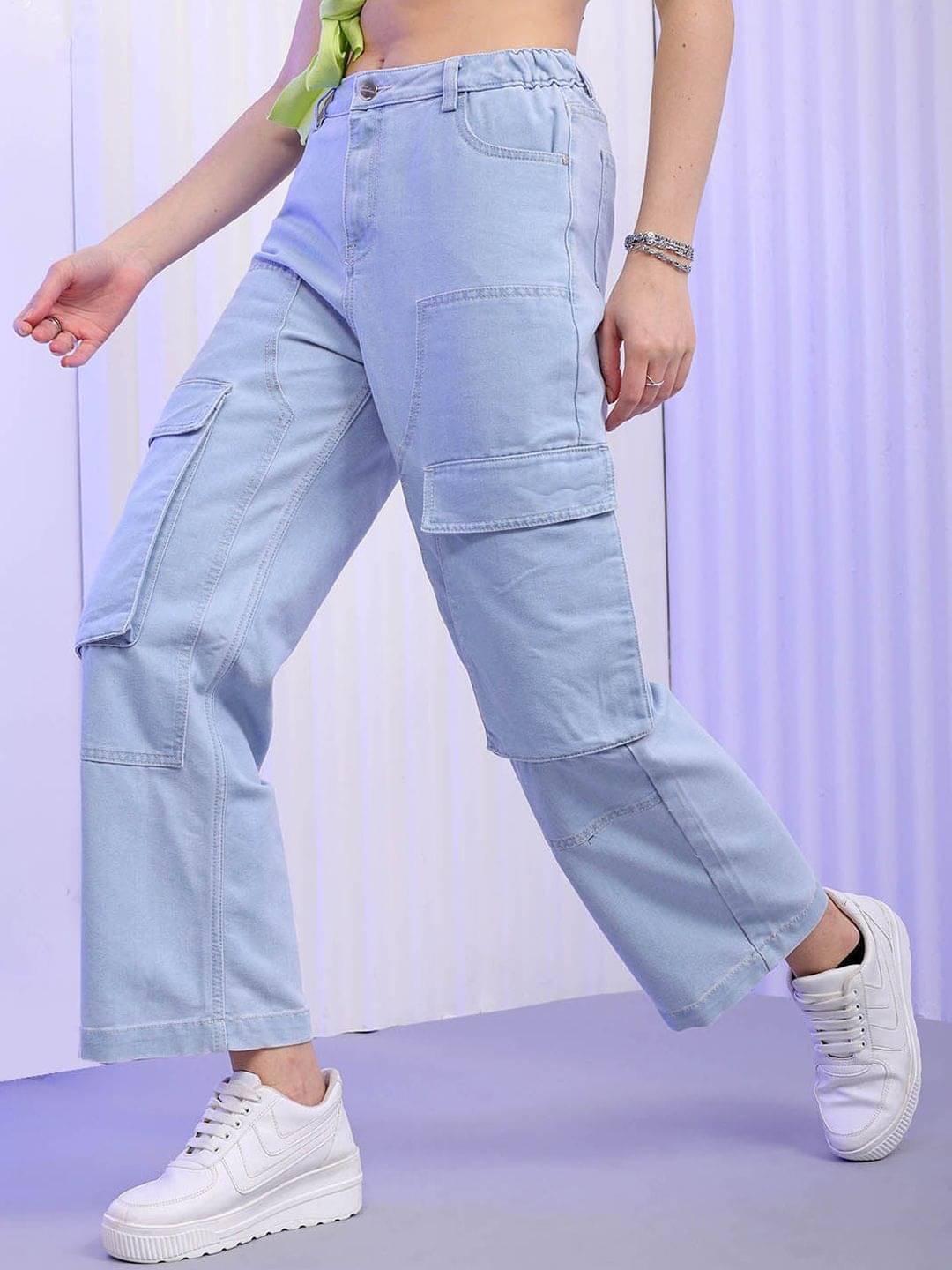     			Freehand - Blue Cotton Blend Regular Fit Women's Jeans ( Pack of 1 )