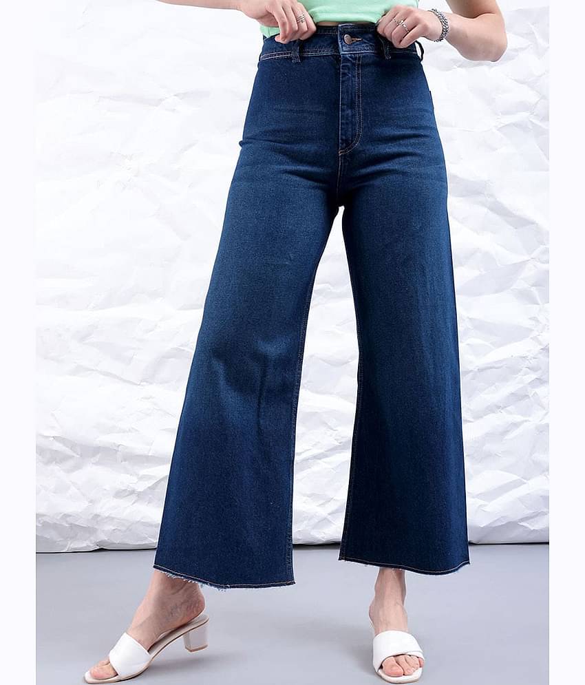 Freehand - Blue Cotton Bootcut Women's Jeans ( Pack of 1 )