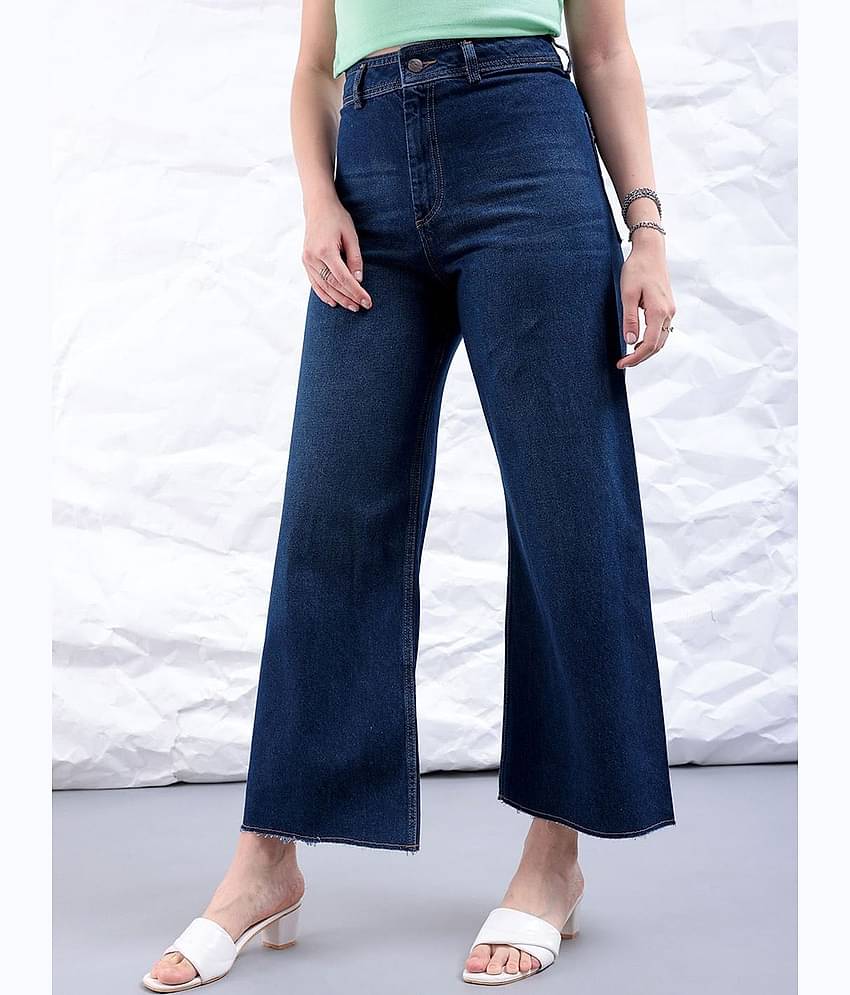 Freehand - Blue Cotton Bootcut Women's Jeans ( Pack of 1 )