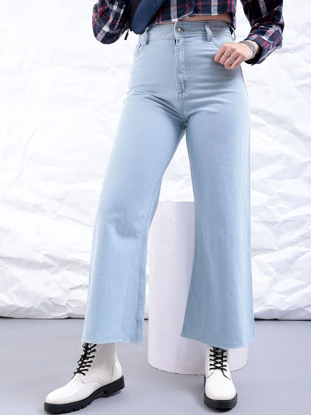    			Freehand - Blue Cotton Bootcut Women's Jeans ( Pack of 1 )