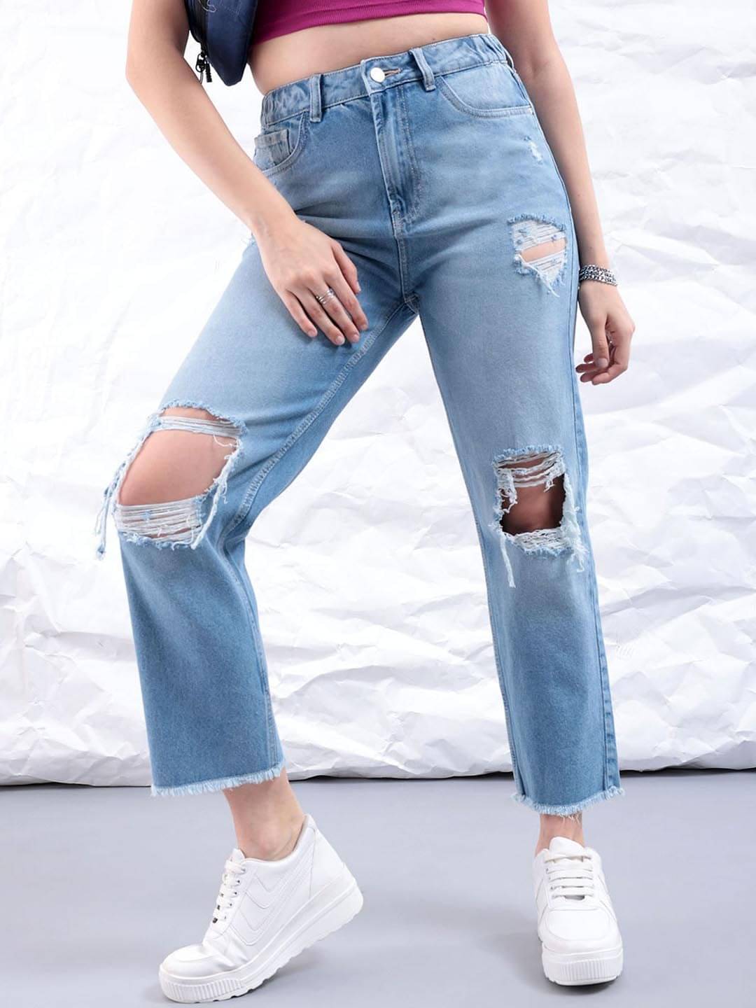     			Freehand - Blue Cotton Straight Fit Women's Jeans ( Pack of 1 )