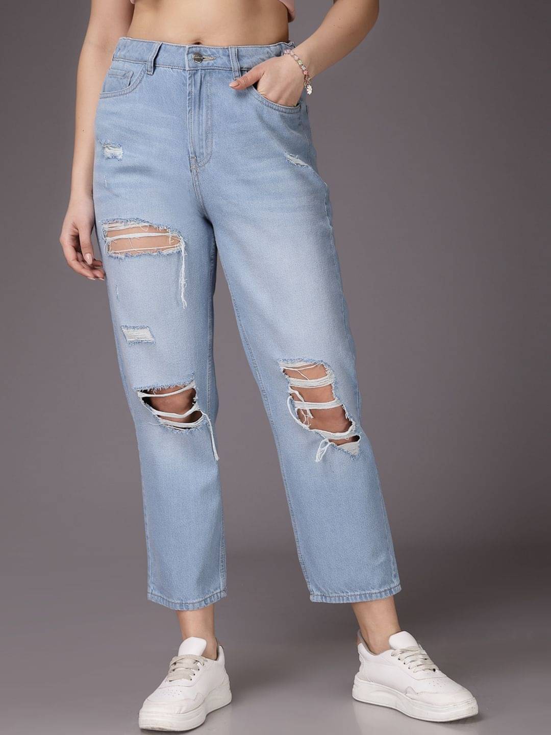     			Freehand - Blue Cotton Straight Fit Women's Jeans ( Pack of 1 )