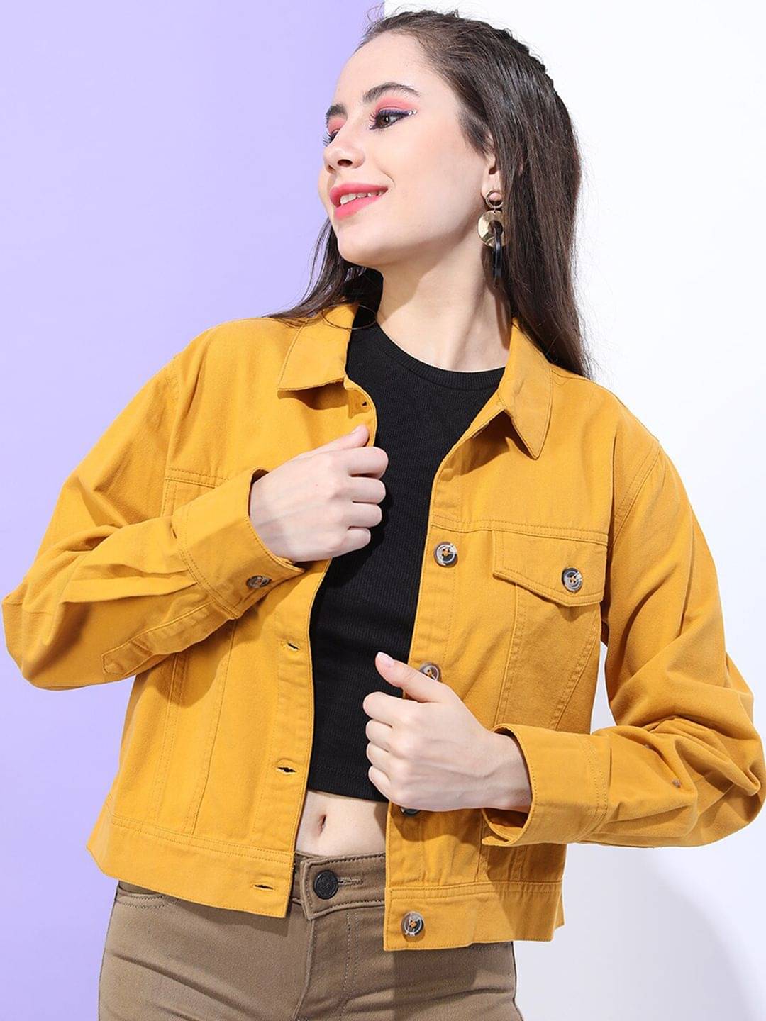 Freehand Women Regular Jacket ( Yellow ) Freehand Women Regular Jacket ( Yellow )