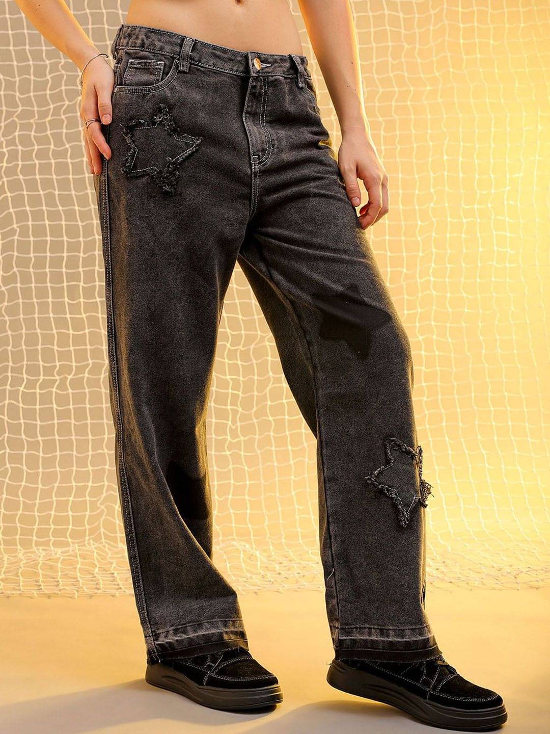     			Freehand - Grey Cotton Blend Bootcut Women's Jeans ( Pack of 1 )