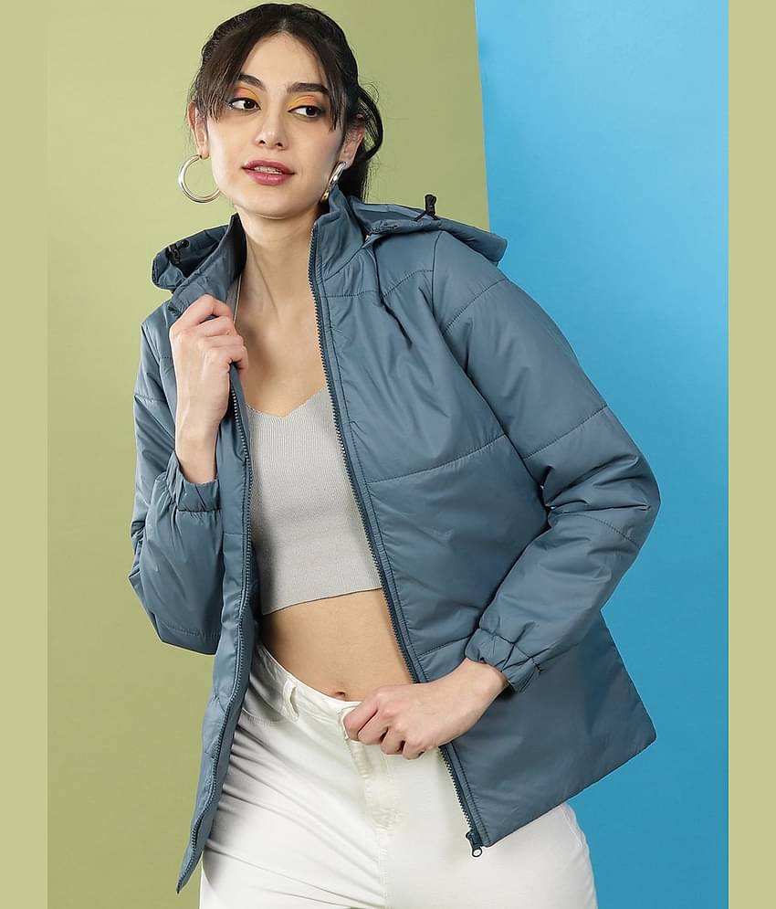 Freehand - Polyester Blue Hooded Jackets