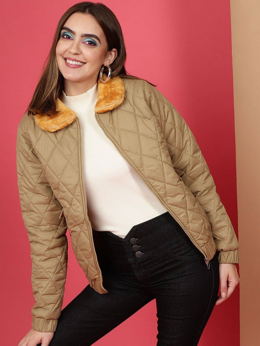 Freehand Women Regular Jacket ( Brown ) Freehand Women Regular Jacket ( Brown )