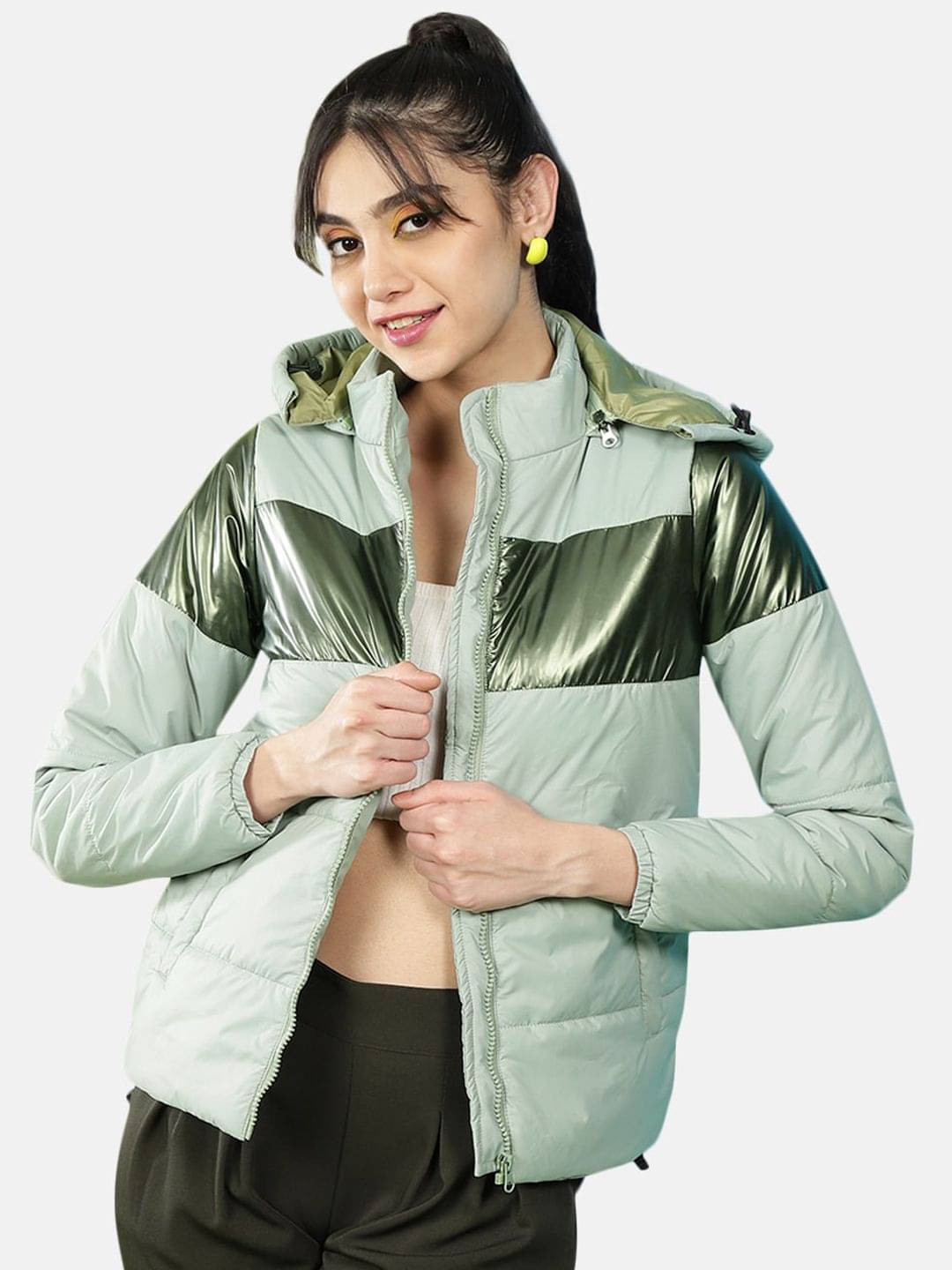     			Freehand Women Regular Jacket ( Green )
