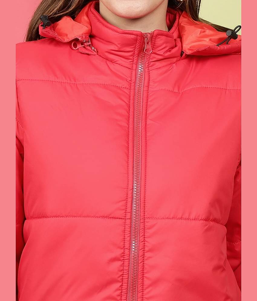 Freehand - Polyester Red Hooded Jackets