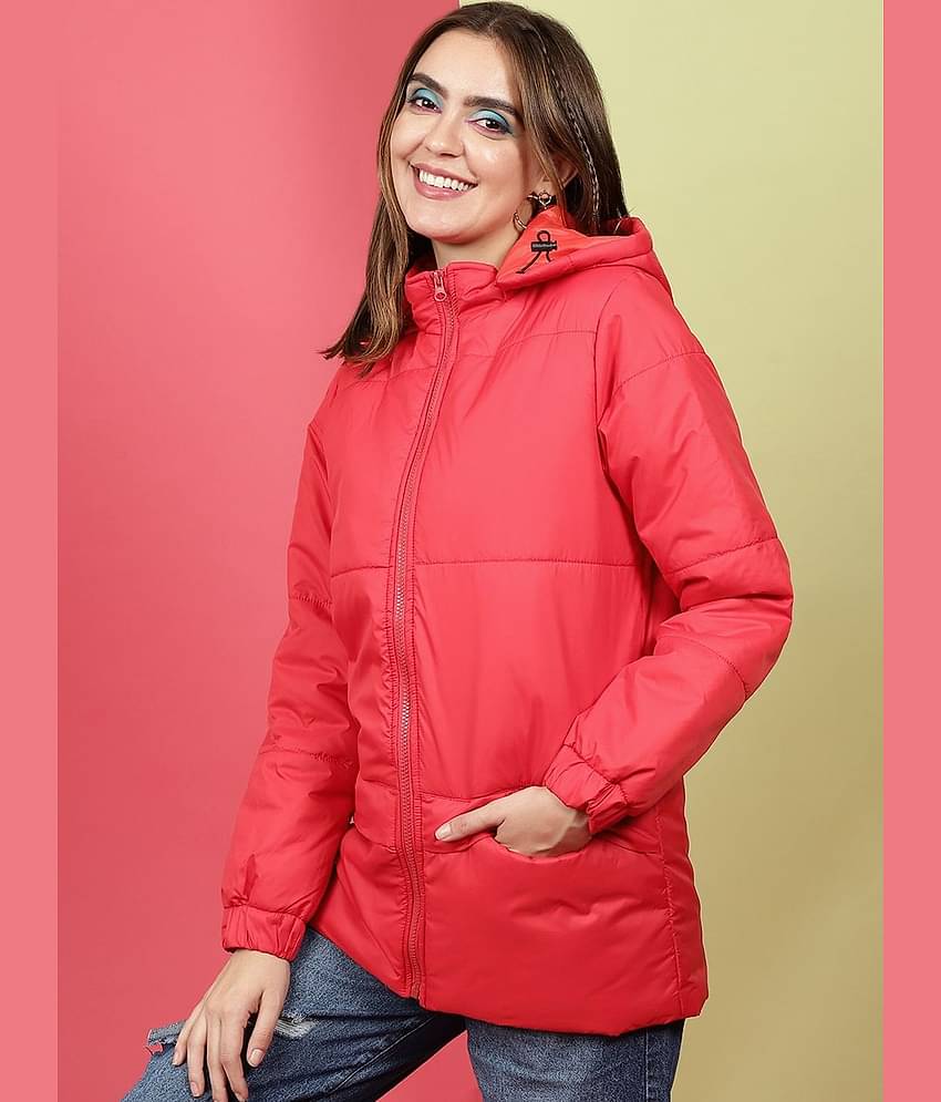 Freehand - Polyester Red Hooded Jackets