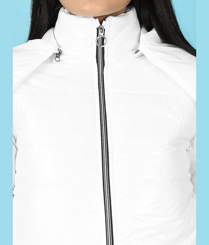 Freehand - Polyester White Hooded Jackets