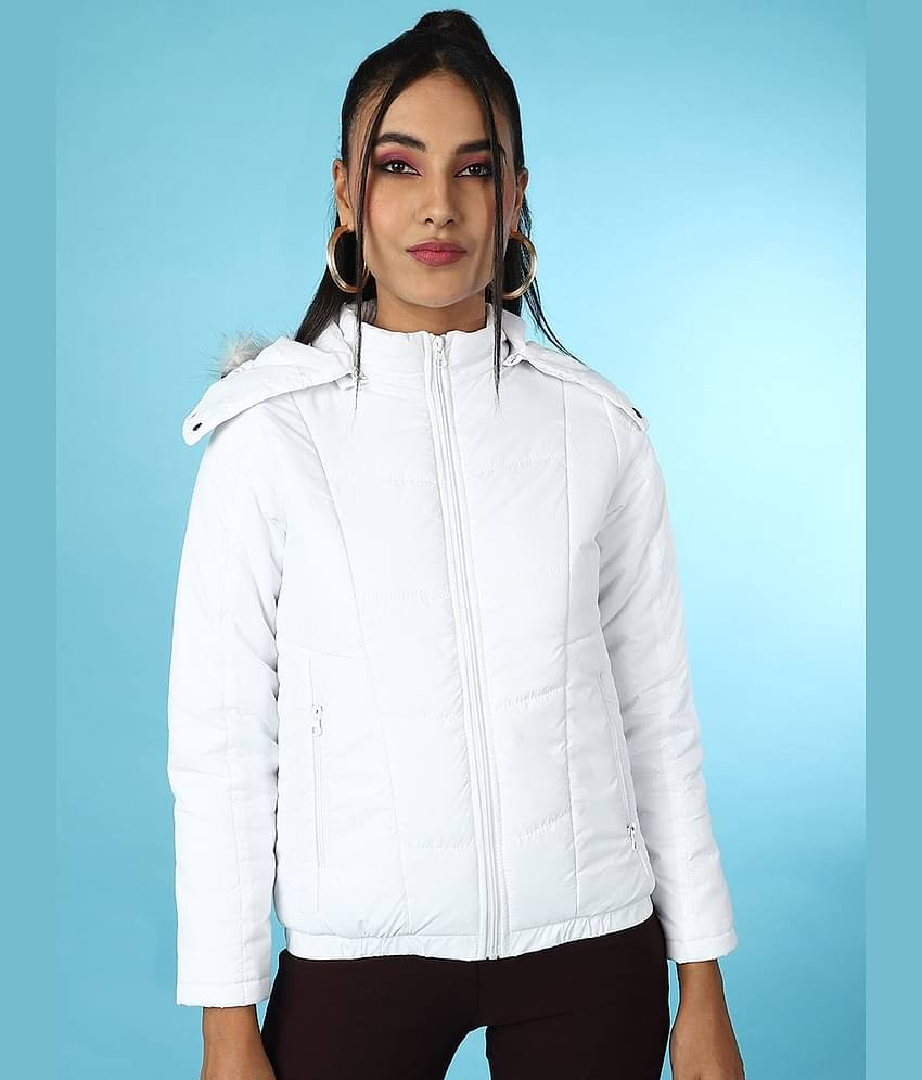 Freehand - Polyester White Hooded Jackets